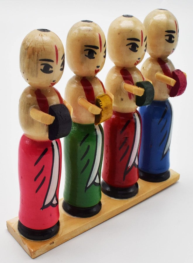 justhandmade Wooden Musical Band Set | Golu Bommai | Home Decor Showpiece | Gift (JHMMBS101) - Image 3